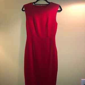 Holiday Express Red Midi Dress